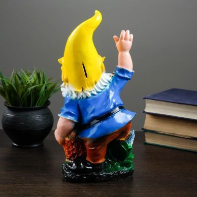 Копилка "Гном с яблоками" малый 30х15х9см