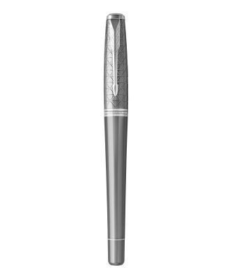 T 313 Ручка роллер Parker Urban Premium F Silvered Powder CT черные чернила подар.кор. (арт-1931586)