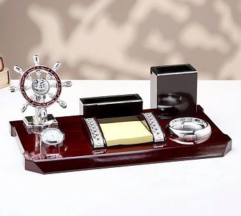 Настольный письменный набор Штурвал (14 х 35 х 21 см)