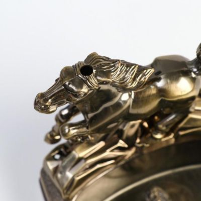 Зажигалка с пепельницей "Конь", пьезо, газ