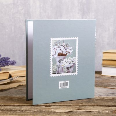 Фотоальбом на 80 фото 10х15 см "Нарисованный букет" в коробке МИКС 23х19х5,2