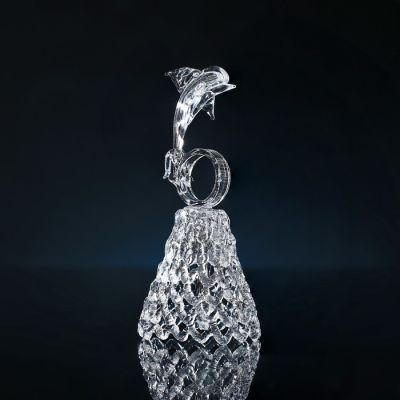 Колокольчик сувенирный «Хрустальный дельфин», ручной работы