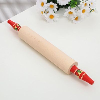 Скалка, 4,5×42 см, борецкая роспись