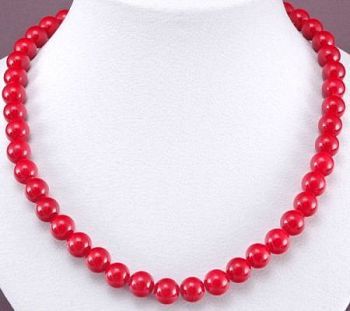 Бусы прес.Коралл "Классика №10" арт. ПКО-1(10)-45-6