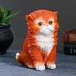 Фигура "Котенок персидский"  рыжий 14х11х15см