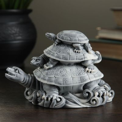 Сувенир "Три черепахи (пирамидка)" 8см