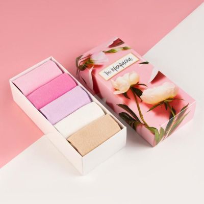 Набор женских носков KAFTAN "Ты прекрасна“ 5 пар, р. 36-39 (23-25 см)