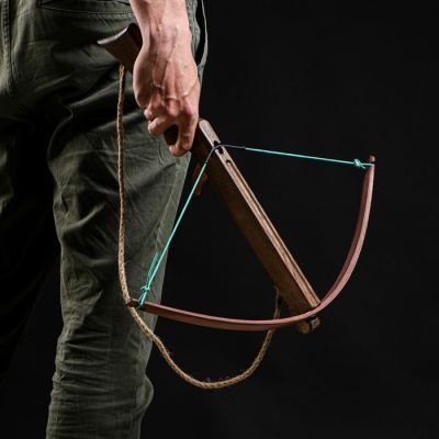 Сувенирное деревянное оружие "Арбалет", взрослый, коричневый, массив ясеня, 47 см