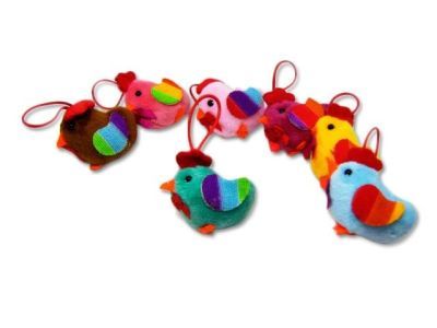 Курочка-брелок для мобильного телелона, сумочки (h=5см)