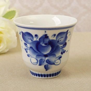 Бокал "Формовочный", гжель, фарфор, 2с