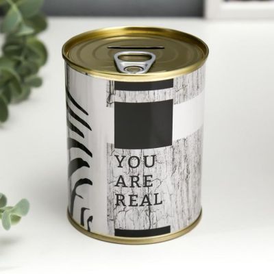 Копилка-банка металл "You are real"