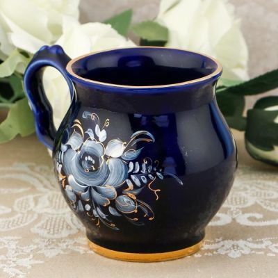 Чашка "Голубая Рапсодия", кобальт, кр зол