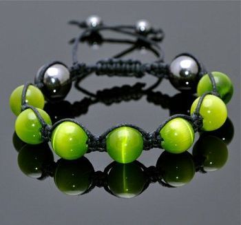 Браслет Кошачий глаз "Шамбала" арт. бП1618