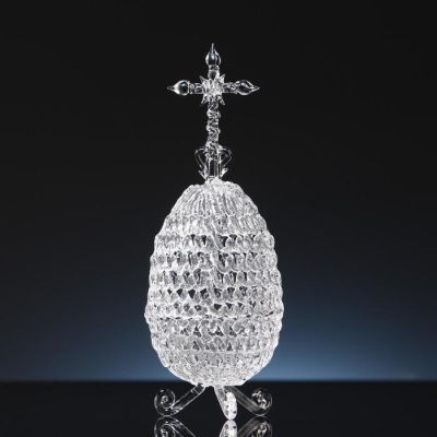 Колокольчик сувенирный "Яйцо хрустальное, ручной работы, в подарочном сундуке