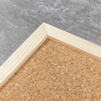 Фоторамка пробковая 50х70  см белое дерево