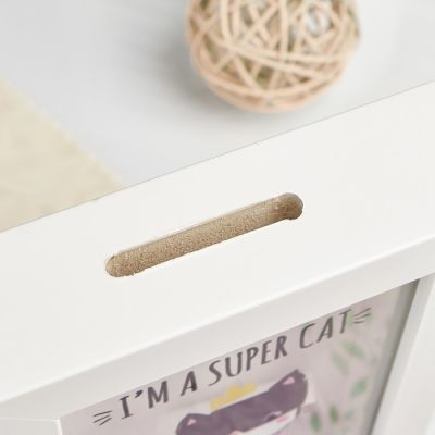 Копилка интерьерная пластик "Супер кот" 17х12х3,8 см