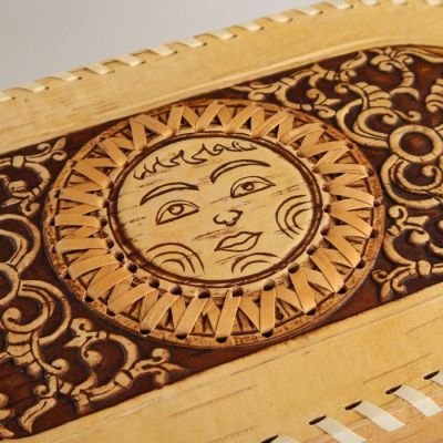 Хлебница "Солнечная долина" 31 х17 х 20 см, береста