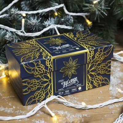 Гирлянда «Нить» 10 м, IP44, УМС, белая нить, 100 LED, свечение тёплое белое, 220 В