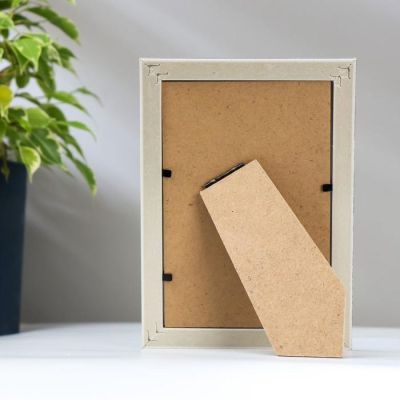 Фоторамка пластик 10х15 см "Серо-чёрная древесина" 17,4х12,4х0,9 см