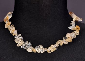 Бусы Цитрин "Бабочка" арт.П1955