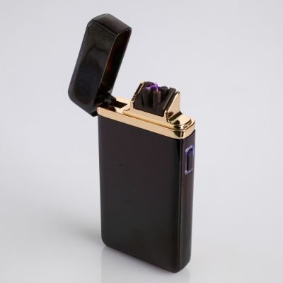 Зажигалка электронная, дуговая, USB, чёрная, 3.5х10х10 см