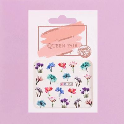 Наклейки для ногтей водные «Цветочная нежность»