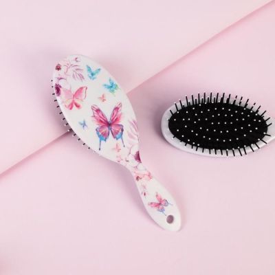 Расчёска массажная, 7 × 22 см, рисунок МИКС