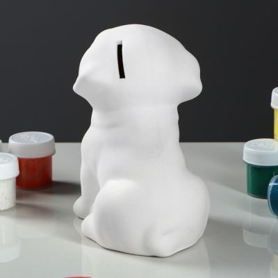 Копилка-раскраска "Щенок", под роспись, 15 см