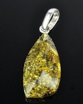 Кулон Янтарь "Золотой дождь" арт.ЯК-127