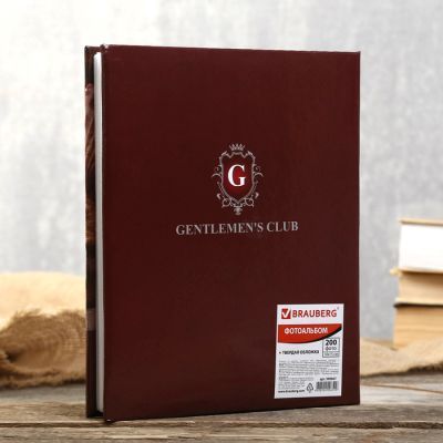 Фотоальбом BRAUBERG на 200 фотографий 10х15 см "Часы"