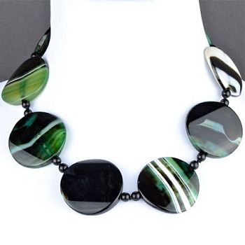 Бусы Агат "Помпадур " арт.П3486