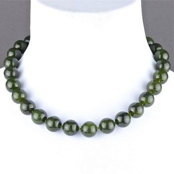 Бусы Нефрит "Классика №14" арт. ННФ-1(14)-45-2