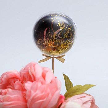 Украшение для букета «Золото», 7 х 25 см