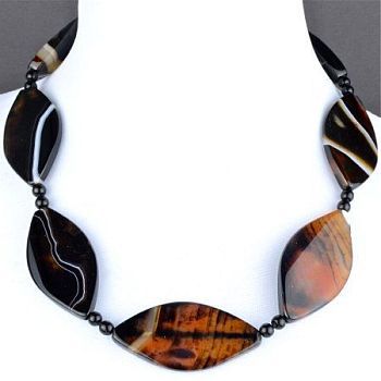 Бусы Сардоникс "Иоланта" арт.П3492