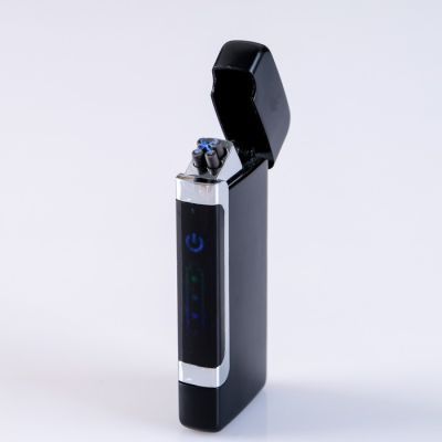 Зажигалка электронная в подарочной коробке, USB, дуговая, с индикатором заряда 3.3х7.8 см