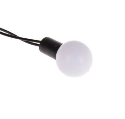 Гирлянда уличная "Метраж" с насадкой "Шарики" (d=2,5 см, 10 м., белый)