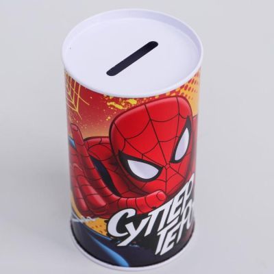 Копилка детская "Супер герой", Человек-паук, 6,5 х 12 см