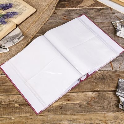 Фотоальбом на 200 фото 13х18 см "Штурвал и якоря" золот.обвод, в коробке МИКС 29,5х23х5,5см