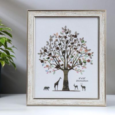 Фоторамка пластик 20х25 см "Рисовые хлопья" 28,4х23,4х2 см