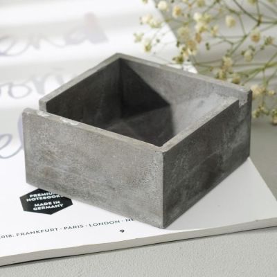Пепельница «Куб» квадратная, бетон, 8х4 см