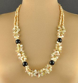 Бусы  Жемчуг "Принцесса Нега" арт.КР-718