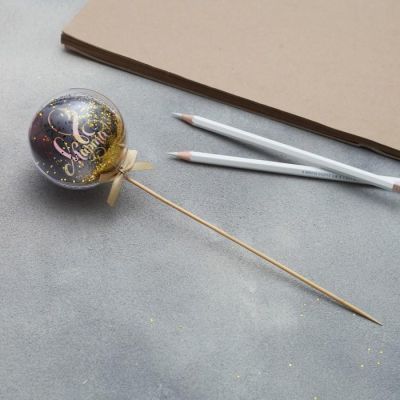 Украшение для букета «Золото», 7 х 25 см