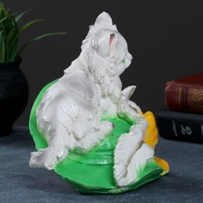 Копилка "Котёнок на шляпе" 19х20см, МИКС