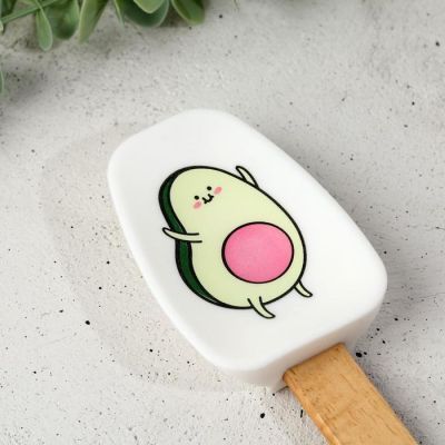 Силиконовая лопатка «Авокадо», 17,4 х 41 см