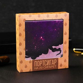 Портсигар "Джентльмен",  9.6 х 9,6 см