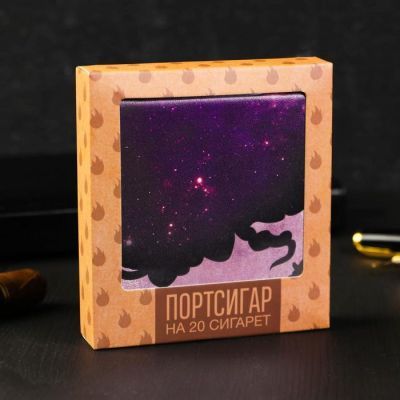 Портсигар "Джентльмен",  9.6 х 9,6 см