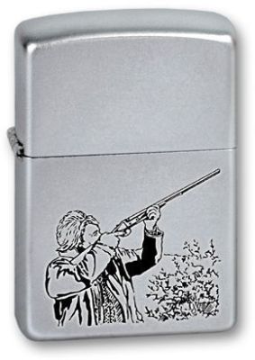 Зажигалка ZIPPO 205 Hunter с покрытием Satin Chrome