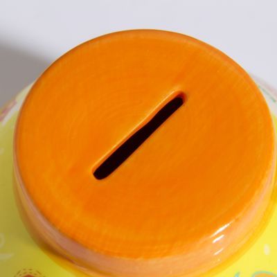 Копилка керамика "Динозаврики. Мои первые сбережения" 15х14,5х14,5 см