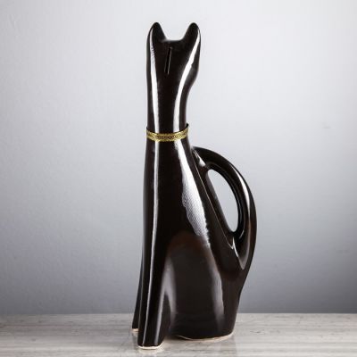 Копилка "Василиса", покрытие глазурь, чёрная, 47 см