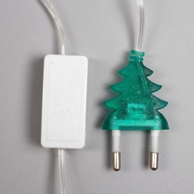 Светодиодная фигура «Дед Мороз на парашюте» 19 × 42 см, пластик, 220 В, свечение мульти (RG/RB)